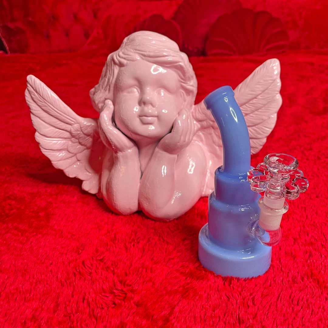 Burning Love Periwinkle Water Pipe Bongs Burning Love Periwinkle Water Pipe Bongs