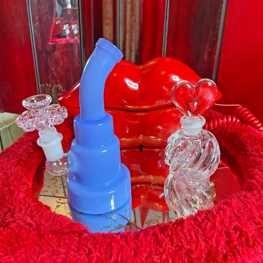 Burning Love Periwinkle Water Pipe Bongs Burning Love Periwinkle Water Pipe Bongs