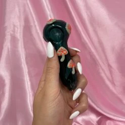 Burning Love Mushroom Bowl- Teal Pipes