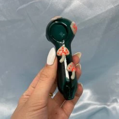 Burning Love Mushroom Bowl- Teal Pipes