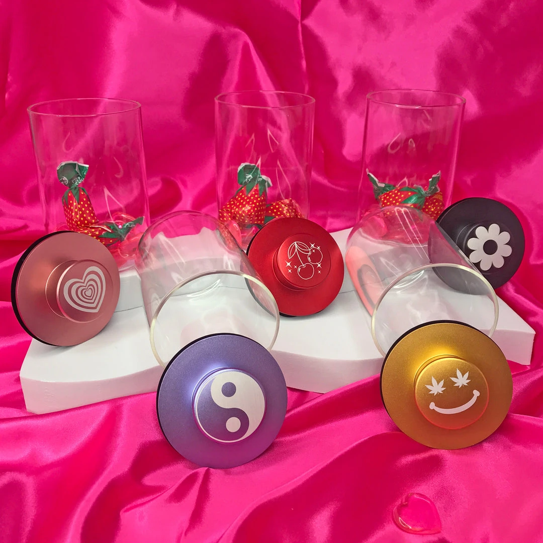 Shop Burning Love Stash Jar- Smiley Shop Burning Love Stash Jar- Smiley