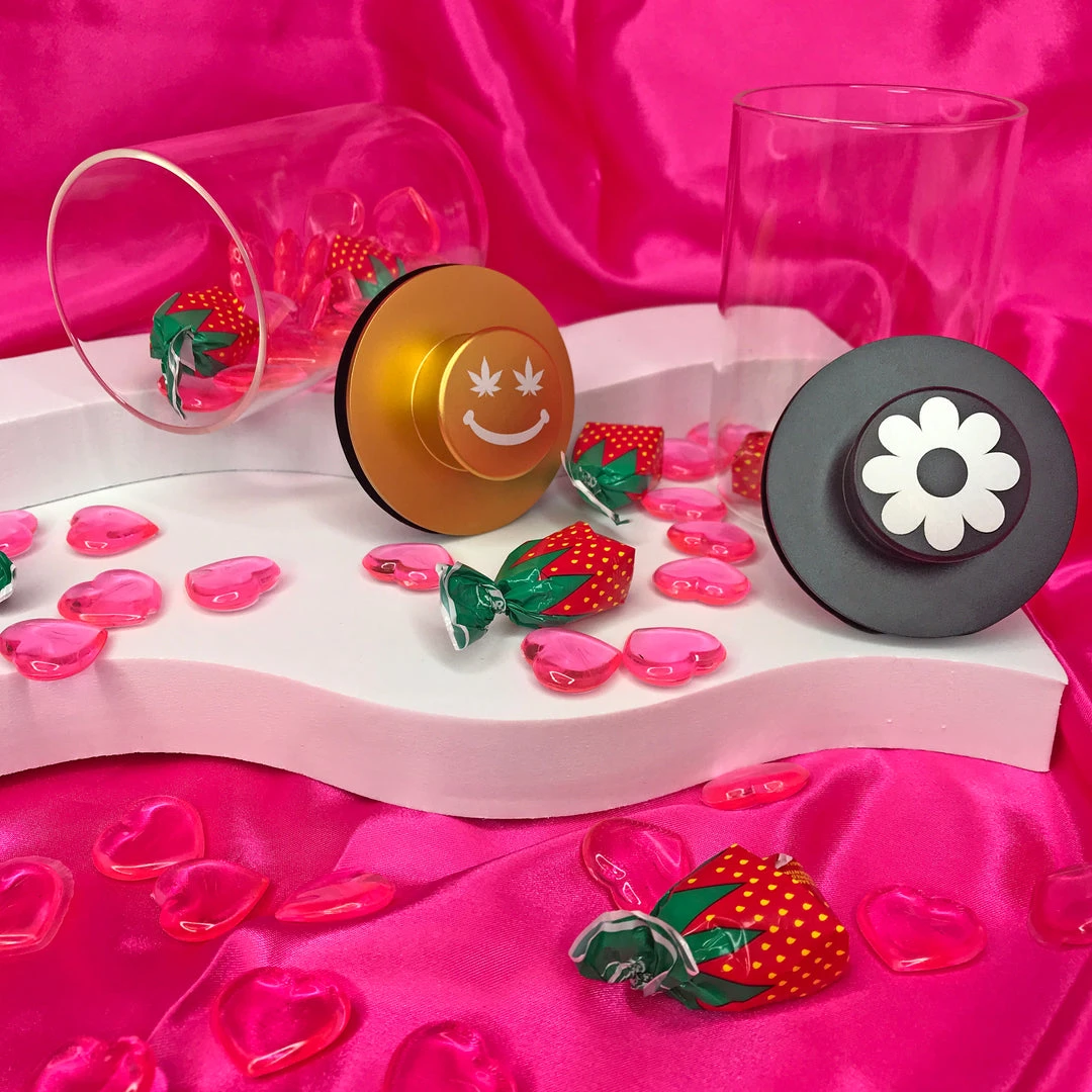 Shop Burning Love Stash Jar- Smiley Shop Burning Love Stash Jar- Smiley