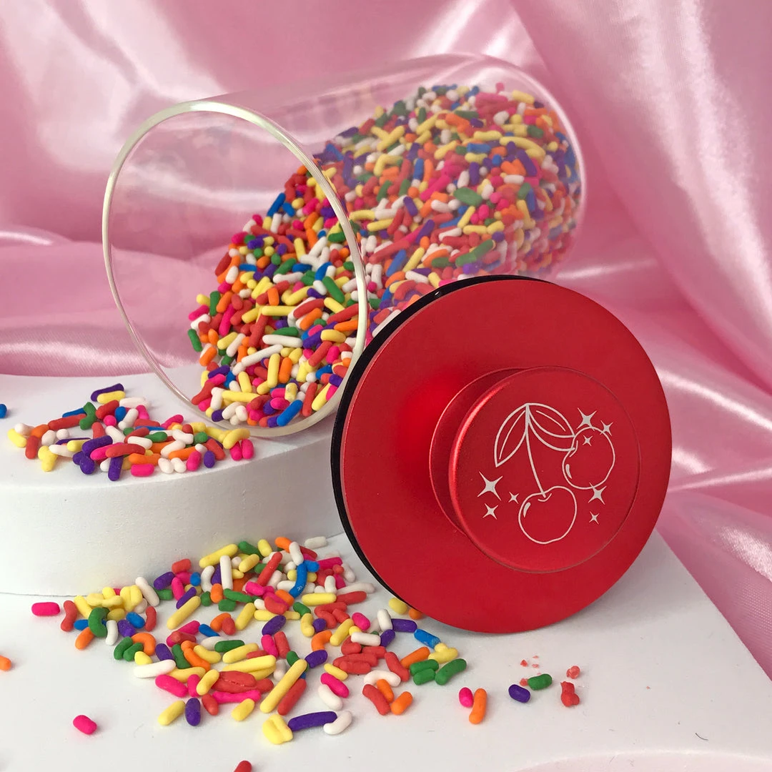 Shop Burning Love Storage Stash Jar- Cherry 3 Shop Burning Love Storage Stash Jar- Cherry