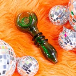 Shop Burning Love Pipes Built-In Filter Pipe- Green 11 Shop Burning Love Pipes Built-In Filter Pipe- Green