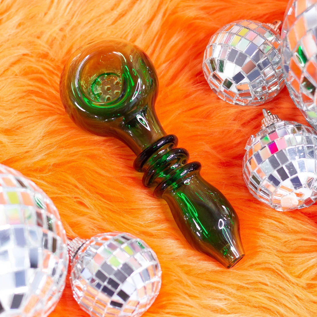 Shop Burning Love Pipes Built-In Filter Pipe- Green 7 Shop Burning Love Pipes Built-In Filter Pipe- Green