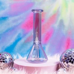 Burning Love Bongs Opalescent Beaker Bong- Onyx 11 Burning Love Bongs Opalescent Beaker Bong- Onyx