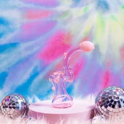 Shop Burning Love Pink Powerpuff Bubbler Pipes