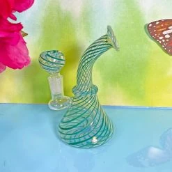Burning Love Bubblers Green Groovy Swirl Bubbler