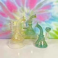 Burning Love Bubblers Green Groovy Swirl Bubbler 9 Burning Love Bubblers Green Groovy Swirl Bubbler