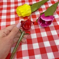 Burning Love Pipes Tulip Pipe- Red