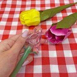 Burning Love Tulip Pipe- Pink Pipes