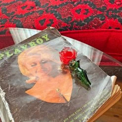 Burning Love Small Rose Bowl- Red