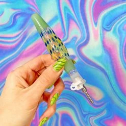 Shop Burning Love Lava Lamp Dab Straw- Jade