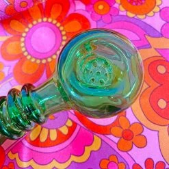 Shop Burning Love Pipes Built-In Filter Pipe- Green