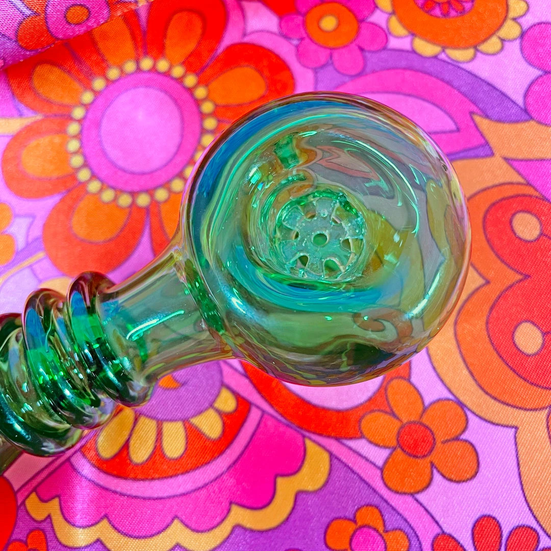 Shop Burning Love Pipes Built-In Filter Pipe- Green 4 Shop Burning Love Pipes Built-In Filter Pipe- Green