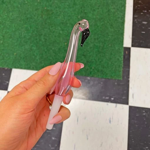 Shop Burning Love Flamingo Dab Straw 3 Shop Burning Love Flamingo Dab Straw