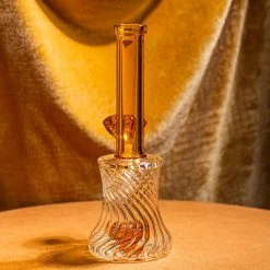 Burning Love Bongs Regal Gem Water Pipe- Amber