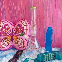 Burning Love Bongs Material Girl Water Pipe- Green