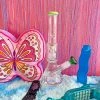 Burning Love Bongs Material Girl Water Pipe- Green