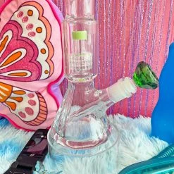 Burning Love Bongs Material Girl Water Pipe- Green