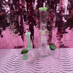Burning Love Bongs Material Girl Water Pipe- Green