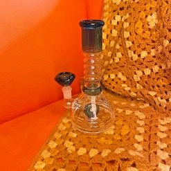 Burning Love Bongs With Perks Fancy Lad Water Pipe- Teal