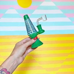 Burning Love Lava Lamp Rig- Jade/blue Bongs