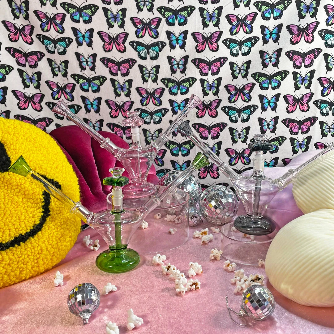 Burning Love Lovebirds Water Pipe- Pink 8 Burning Love Lovebirds Water Pipe- Pink