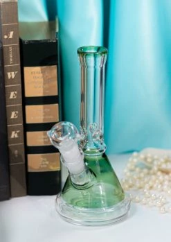 Burning Love Green Beaker Bong