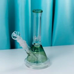 Burning Love Green Beaker Bong