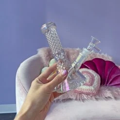 Burning Love Bongs Crystal Water Pipe- Iridescent