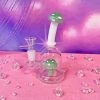 Burning Love Pipes Micro Mushroom Water Pipe- Jade