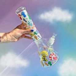 Burning Love 14" XL Rainbow Mushroom Bong Bongs