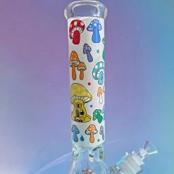 Burning Love 14" XL Rainbow Mushroom Bong Bongs 14 Burning Love 14
