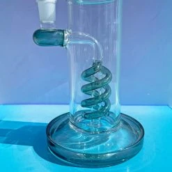 Burning Love Bongs Whirly Girl- Teal 9 Burning Love Bongs Whirly Girl- Teal