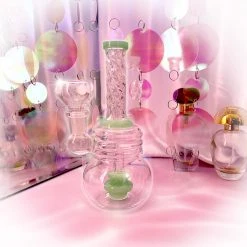 Burning Love Mini Twirl Water Pipe- Jade Bongs