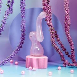 Shop Burning Love Glow In The Dark Bubbler - Pink Pipes