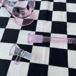 Burning Love Smiley Mini Bong- Pink Bongs