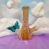Burning Love Crystal Water Pipe- Rose Gold Iridescent