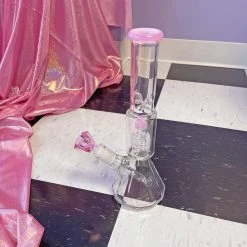 Burning Love Bongs Material Girl Water Pipe - Pink