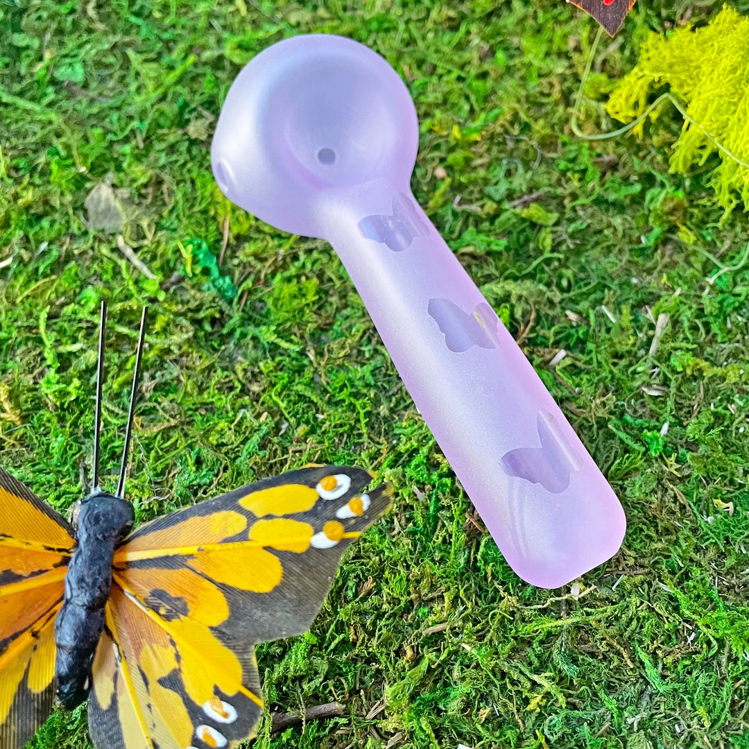 Burning Love Pipes Butterfly Pipe- Purple Burning Love Pipes Butterfly Pipe- Purple