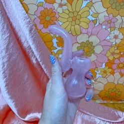 Shop Burning Love Glow In The Dark Bubbler - Pink Pipes