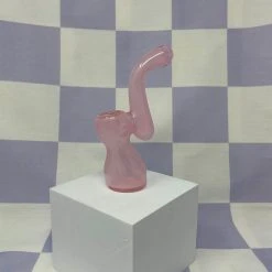 Shop Burning Love Glow In The Dark Bubbler - Pink Pipes
