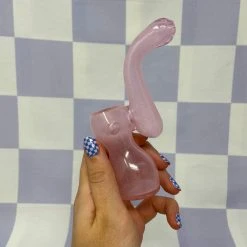 Shop Burning Love Glow In The Dark Bubbler - Pink Pipes