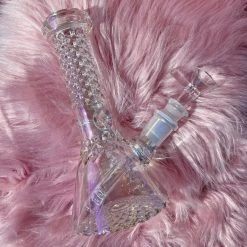 Burning Love Bongs Crystal Water Pipe- Iridescent