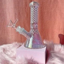 Burning Love Bongs Crystal Water Pipe- Iridescent