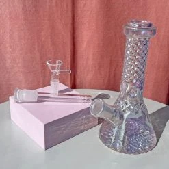 Burning Love Bongs Crystal Water Pipe- Iridescent