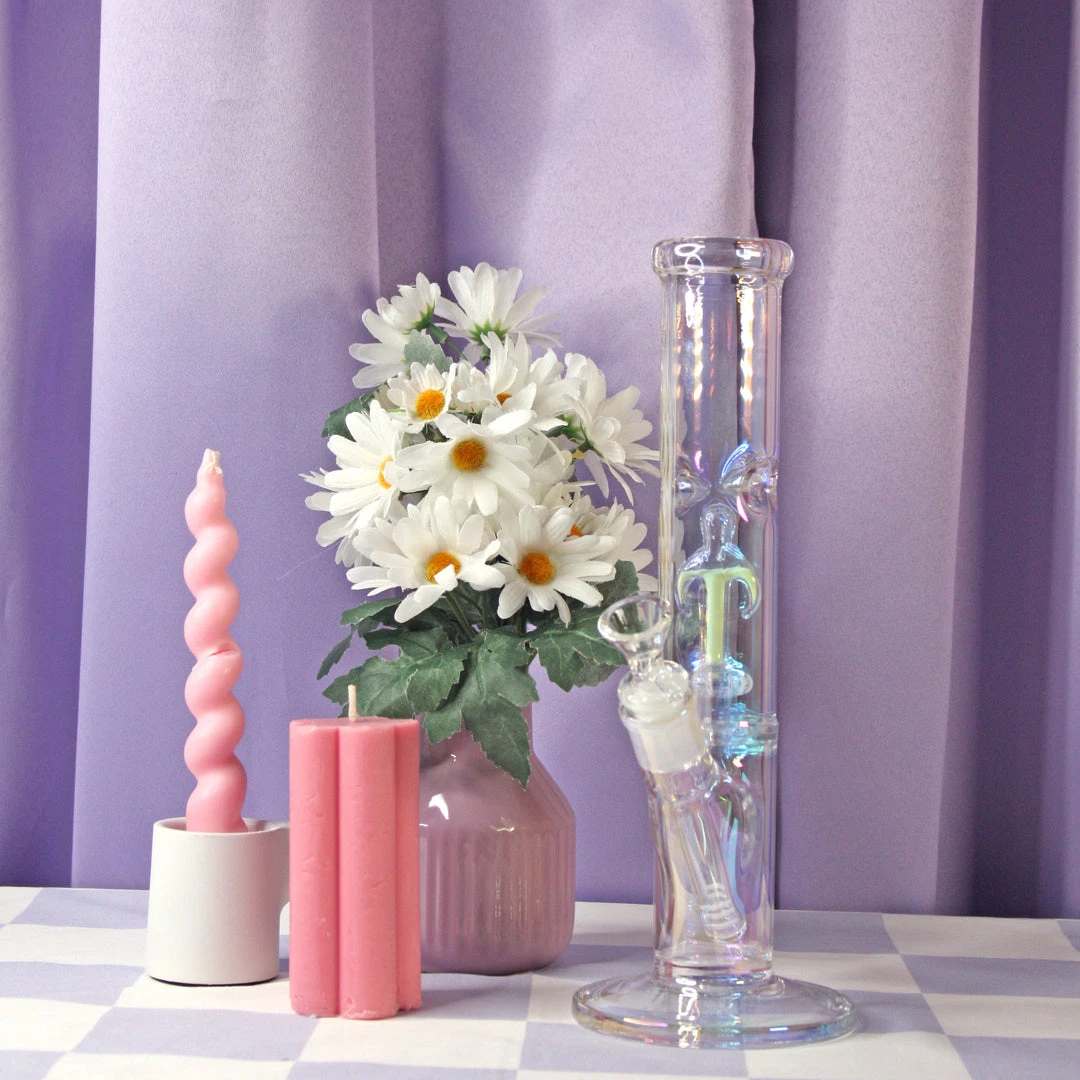 Burning Love Bongs Iridescent Glow Bong 7 Burning Love Bongs Iridescent Glow Bong