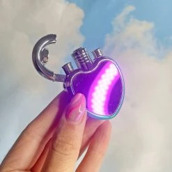 Burning Love Lighters Heart Lock Lighter- Iridescent