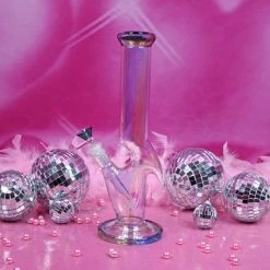 Shop Burning Love Bongs With Perks Iridescent Zong- Teal